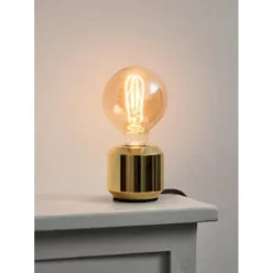 LED-Kopfspiegellampe Globe, Messing