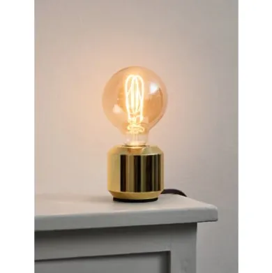 LED-Kopfspiegellampe Globe, Messing