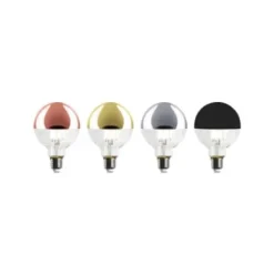 LED-Kopfspiegellampe Globe, Messing