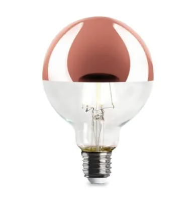 LED-Kopfspiegellampe Globe, Kupfer