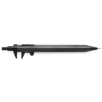 Messograf Druckbleistift schwarz verchromt